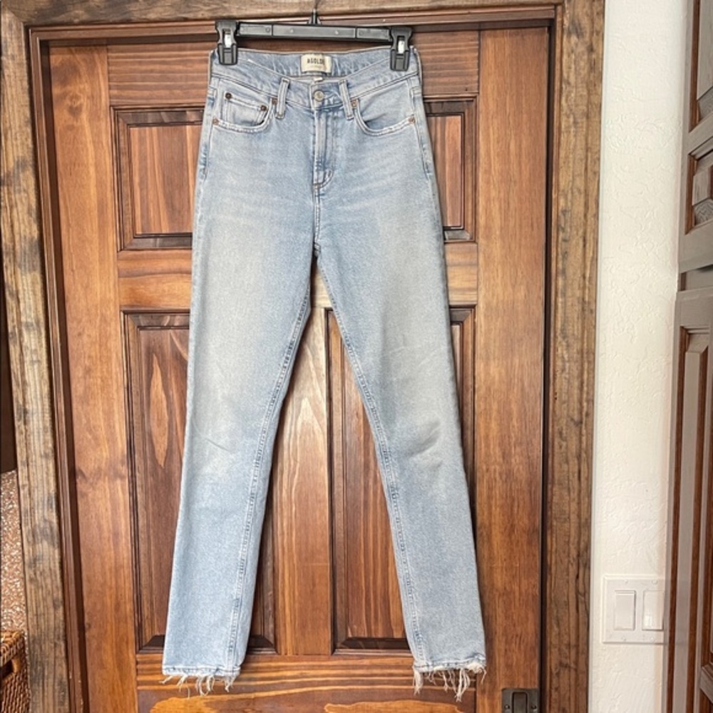 Agolde Light Blue Straight skinny Leg Jeans size 23